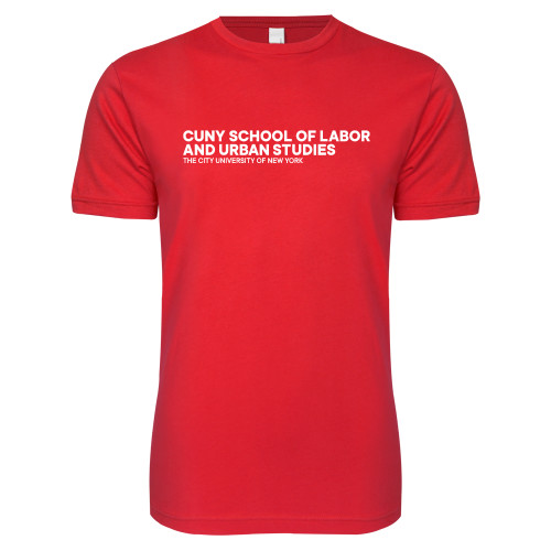 Next Level Red Softstyle T Shirt-SLU Logotype