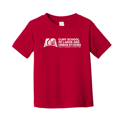 Toddler Red T Shirt-SLU CUNY Stacked