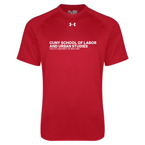 Under Armour Red Tech Tee-SLU Logotype