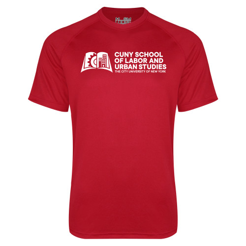 Under Armour Red Tech Tee-SLU CUNY Stacked
