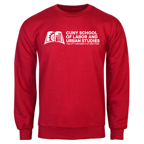 Red Fleece Crew-SLU CUNY Stacked