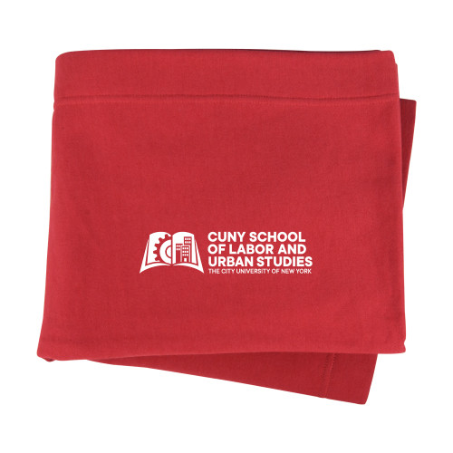 Red Sweatshirt Blanket-SLU CUNY Stacked