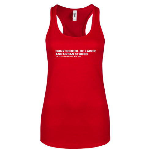 Next Level Racerback Tank Red-SLU Logotype