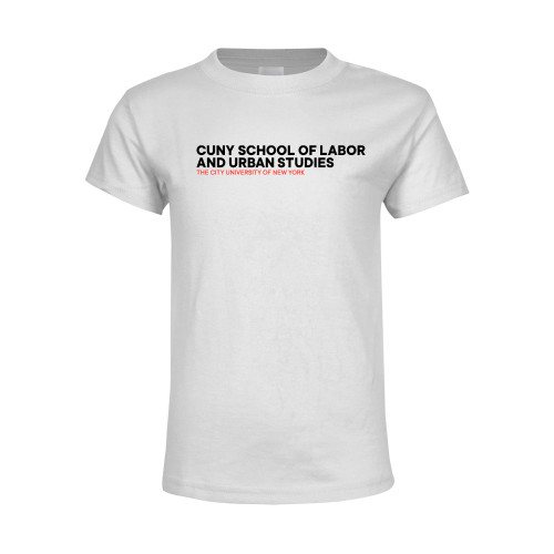 Youth White T Shirt-SLU Logotype