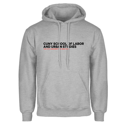 Grey Fleece Hoodie-SLU Logotype