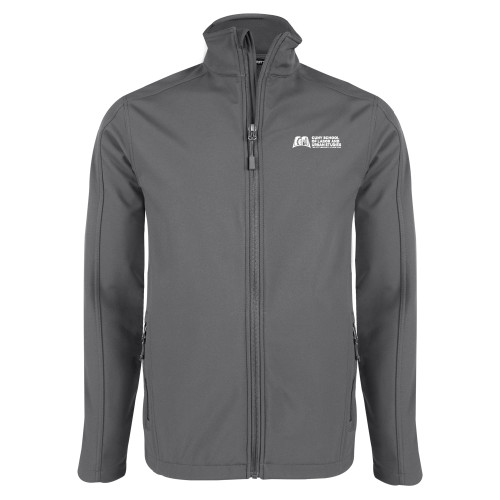 Charcoal Softshell Jacket-SLU CUNY Stacked