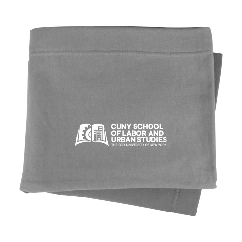 Grey Sweatshirt Blanket-SLU CUNY Stacked