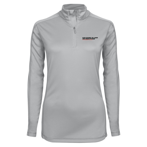 Syntrel Womens Platinum Interlock 1/4 Zip-SLU Logotype