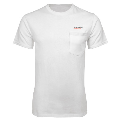 White T-Shirt w/Pocket-SLU Logotype