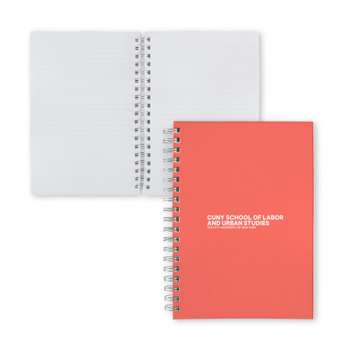 Clear 7 x 10 Spiral Journal Notebook-SLU Logotype