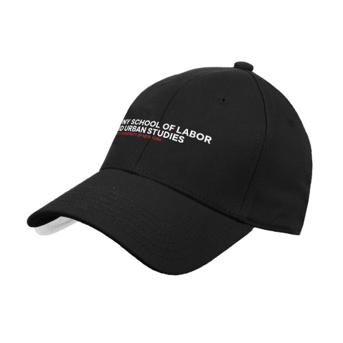 Black Structured Adjustable Pro Style Hat-SLU CUNY Stacked
