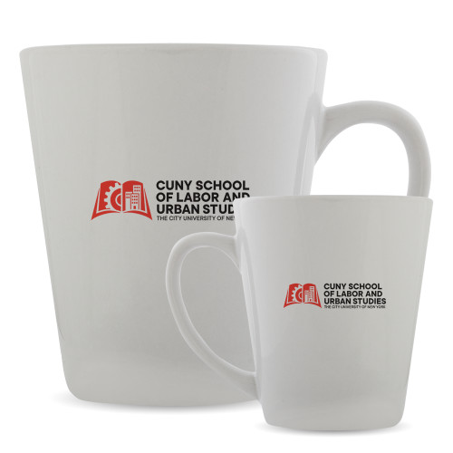 Full Color Latte Mug 12oz-SLU CUNY Stacked
