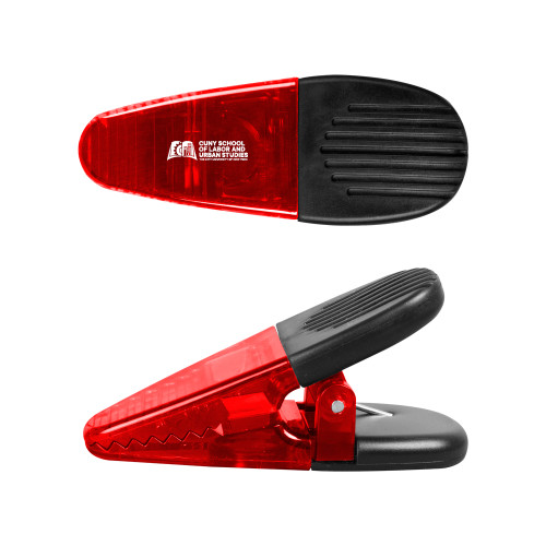 Red Crocodile Clip/Magnet-SLU CUNY Stacked