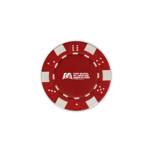 Red Game Chip-SLU CUNY Stacked