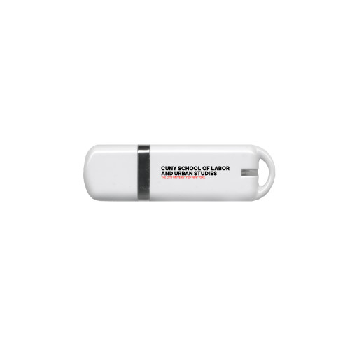 USB White Pen Drive 4G-SLU Logotype