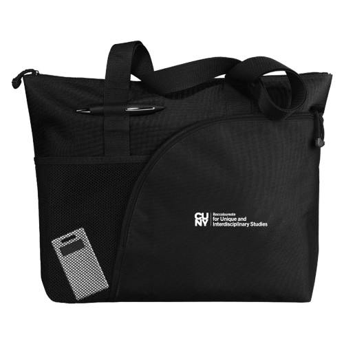 Excel Black Sport Utility Tote-CUNY Baccalaureate Primary Mark