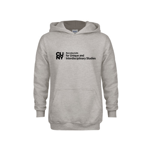 Youth Grey Fleece Hood-CUNY Baccalaureate Primary Mark