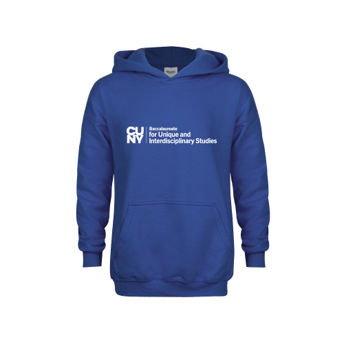 Youth Royal Fleece Hoodie-CUNY Baccalaureate Primary Mark
