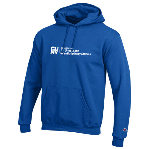 Champion Royal Fleece Hoodie-CUNY Baccalaureate Primary Mark