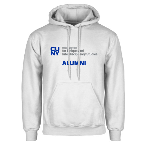 White Fleece Hoodie-CUNY BA - Alumni