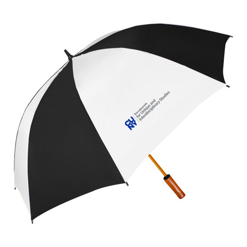 64 Inch Black/White Umbrella-CUNY Baccalaureate Primary Mark