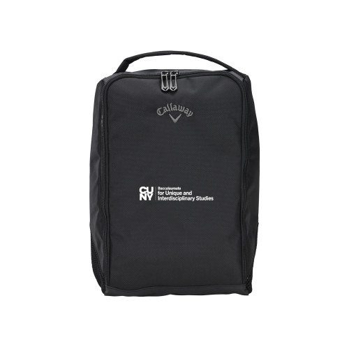 Callaway Clubhouse Black Golf Shoe Bag-CUNY Baccalaureate Primary Mark