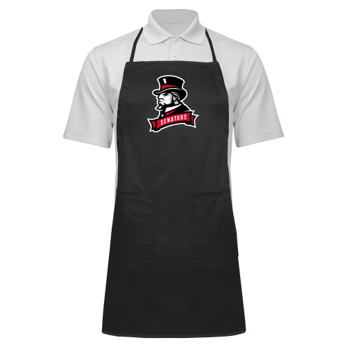 Full Length Black Apron - Senators