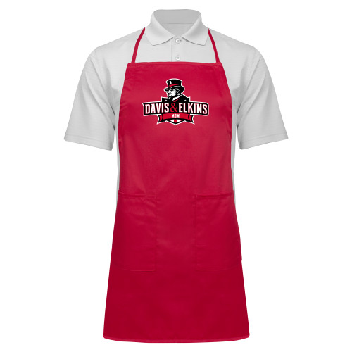  Full Length Red Apron - Davis and Elkins Mom