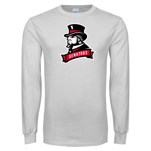  White Long Sleeve T Shirt - Senators