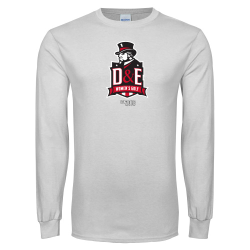  White Long Sleeve T Shirt - Womens Golf Established