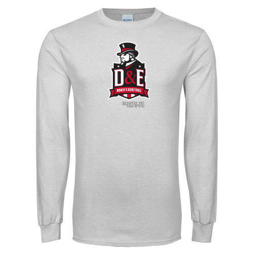  White Long Sleeve T Shirt - Womens Basketball Established