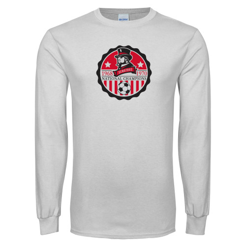  White Long Sleeve T Shirt - National Champions