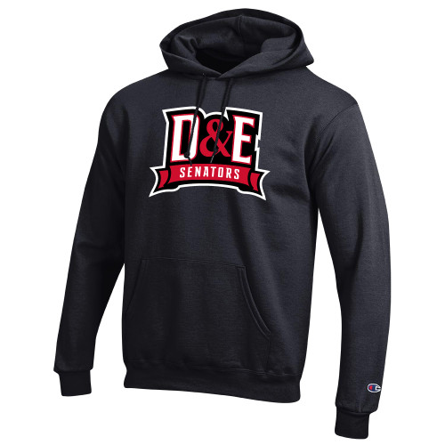  Champion Black Fleece Hoodie - D and E Senators