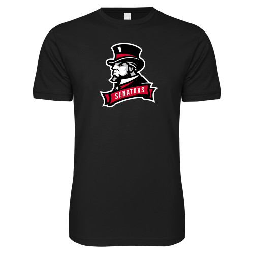  Next Level Black SoftStyle T Shirt - Senators
