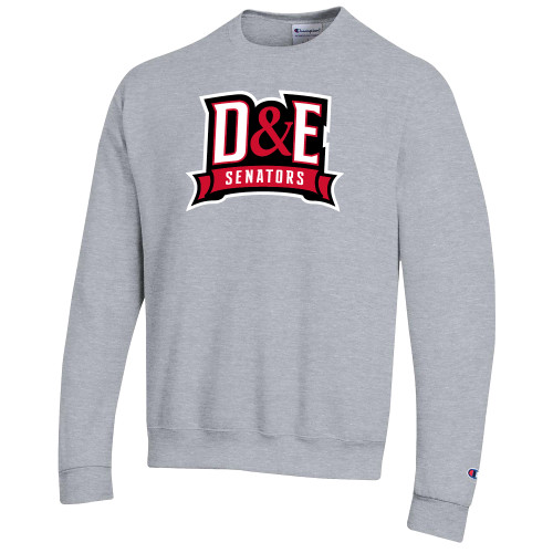  Champion Heather Grey Fleece Crew - D and E Senators