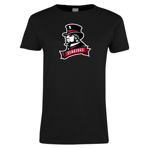  Womens Black Short Sleeve Tee - Senators