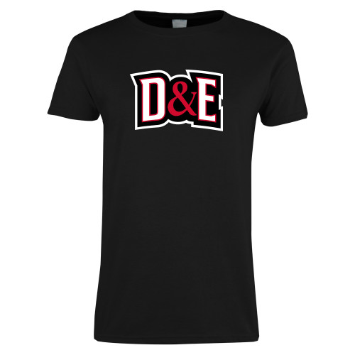  Womens Black Short Sleeve Tee - D and E