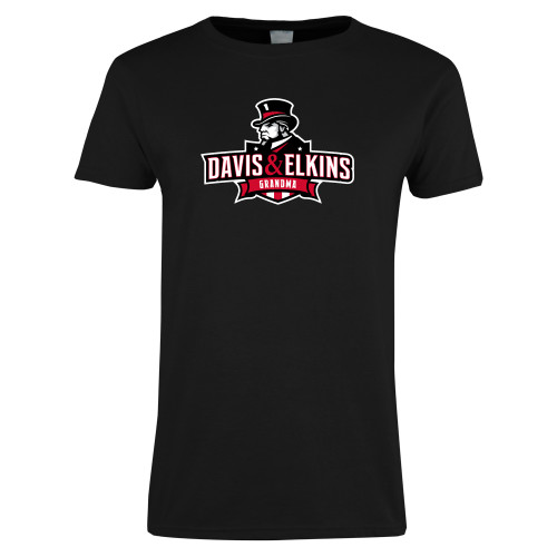  Womens Black Short Sleeve Tee - Davis and Elkins Grandma