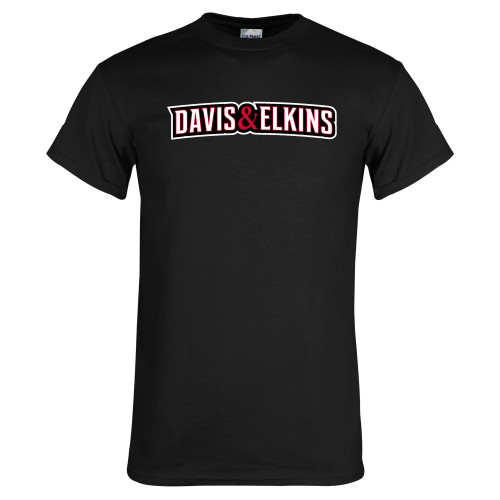  Black T Shirt - Davis and Elkins Wordmark