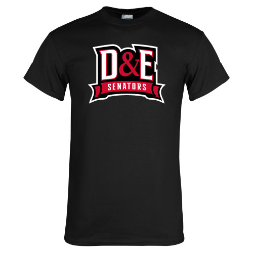  Black T Shirt - D and E Senators