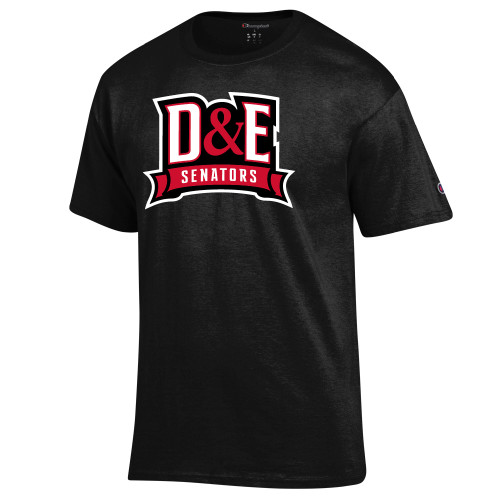  Champion Black T Shirt - D and E Senators