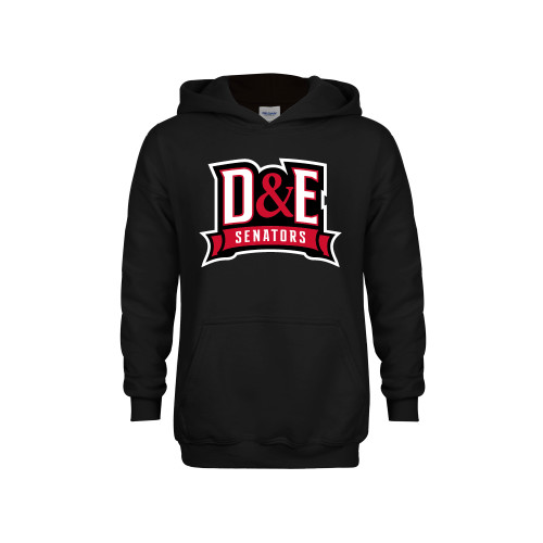  Youth Black Fleece Hoodie - D and E Senators