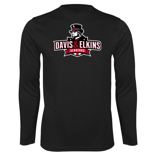  Black Performance Long Sleeve Shirt - Primary Mark