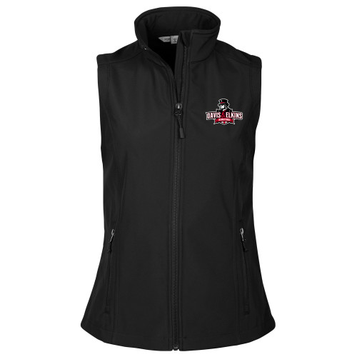  Womens Black Core Softshell Vest - Primary Mark