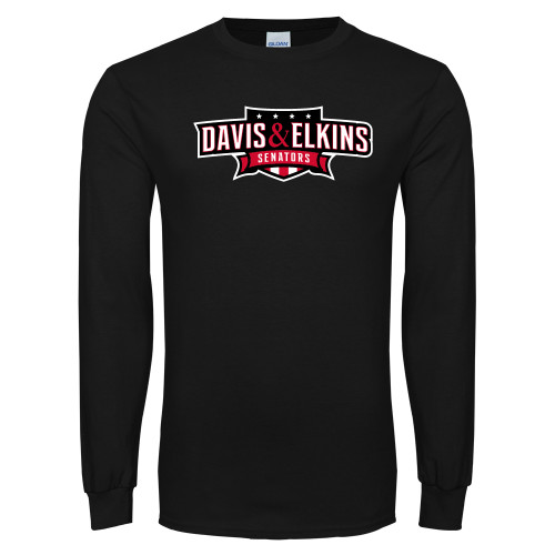  Black Long Sleeve T Shirt - Davis and Elkins Senators