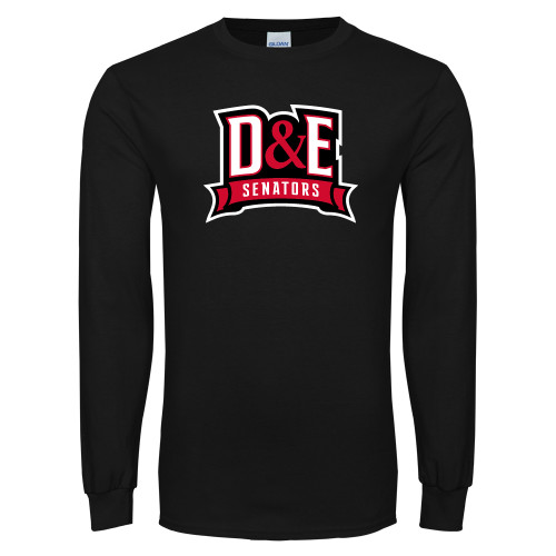  Black Long Sleeve T Shirt - D and E Senators