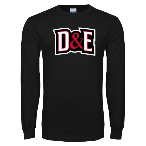  Black Long Sleeve T Shirt - D and E