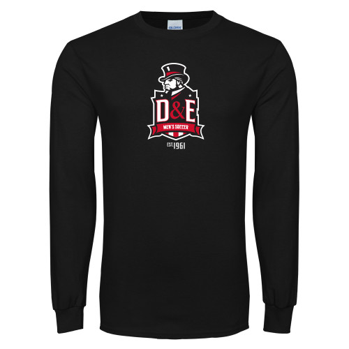  Black Long Sleeve T Shirt - Mens Soccer Established