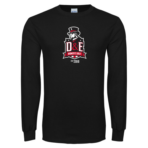  Black Long Sleeve T Shirt - Womens Golf Established
