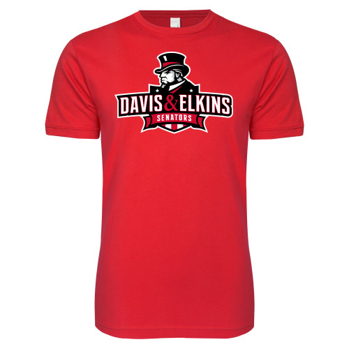  Next Level Red Softstyle T Shirt - Primary Mark